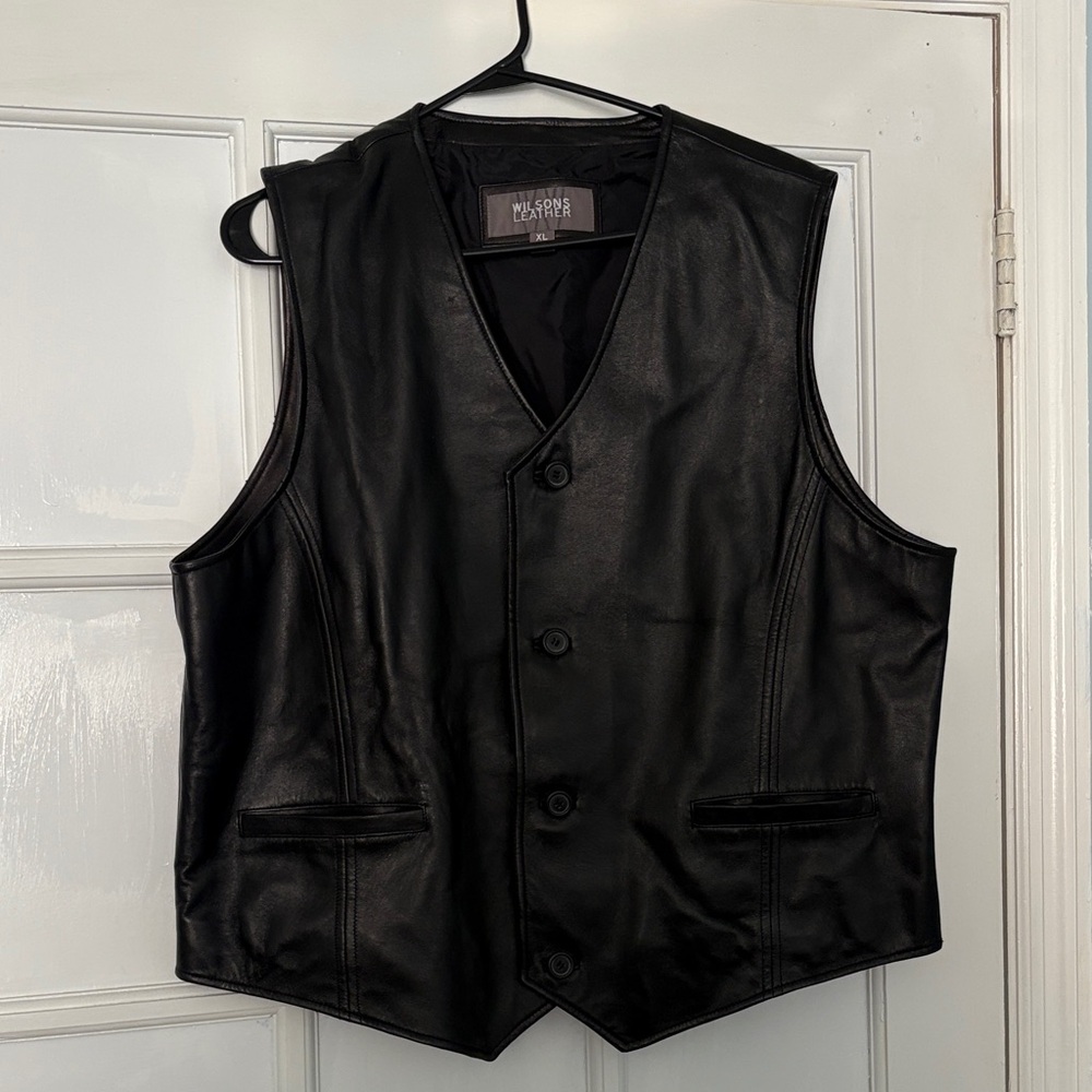 Wilsons Leather Classic Black Vest